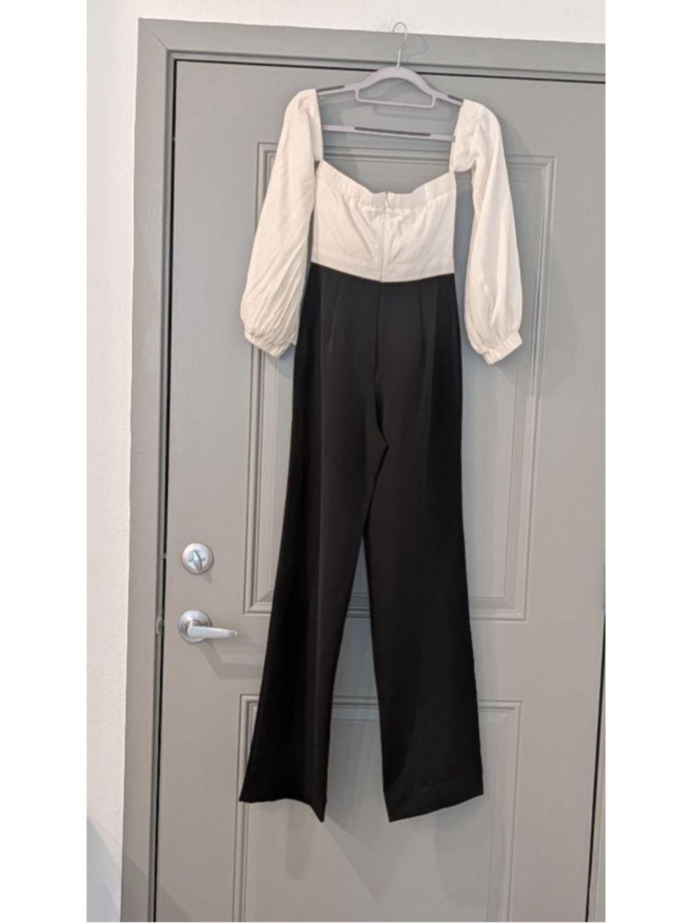 NBD Jumpsuit Black White Off Shoulder XS - Picture 7 of 14